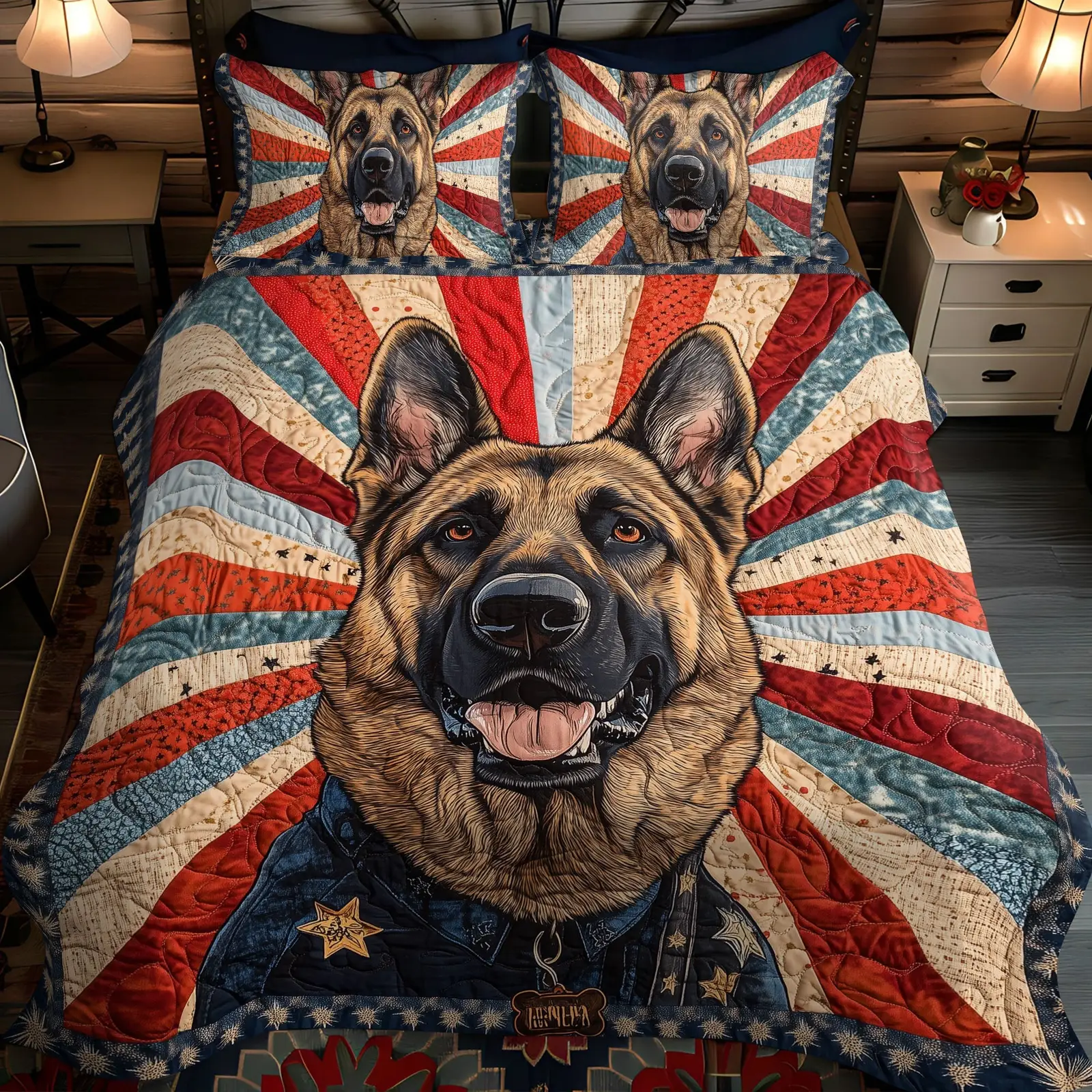 Steadfast Shepherd Quilted Bedding Set Luxury Bedding Set with Pillow Covers Included