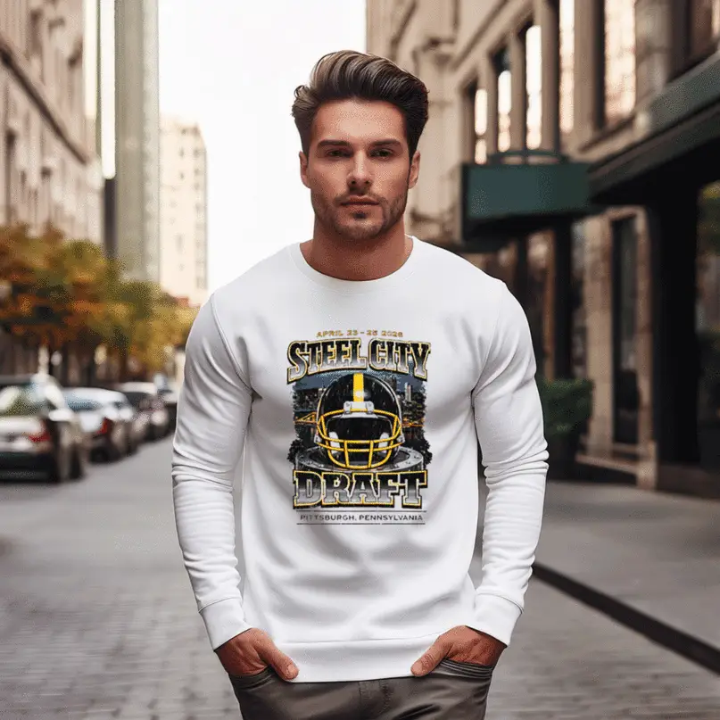 Steel City Pittsburgh Draft 2026 Sweatshirt Game Day Clothing Football Fans Gift For Father Steel City Pittsburgh Draft 2026 Sweatshirt Game Day Clothing Football Fans Gift For Father - Image 1