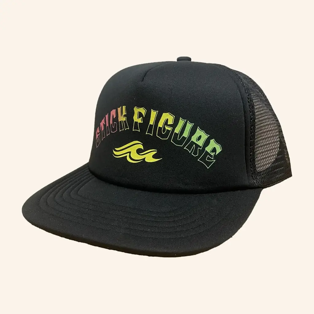 Stick Figure Merch Rasta Wave Snapback Trucker Hat Music Related Gifts For Guys - WearandDecor