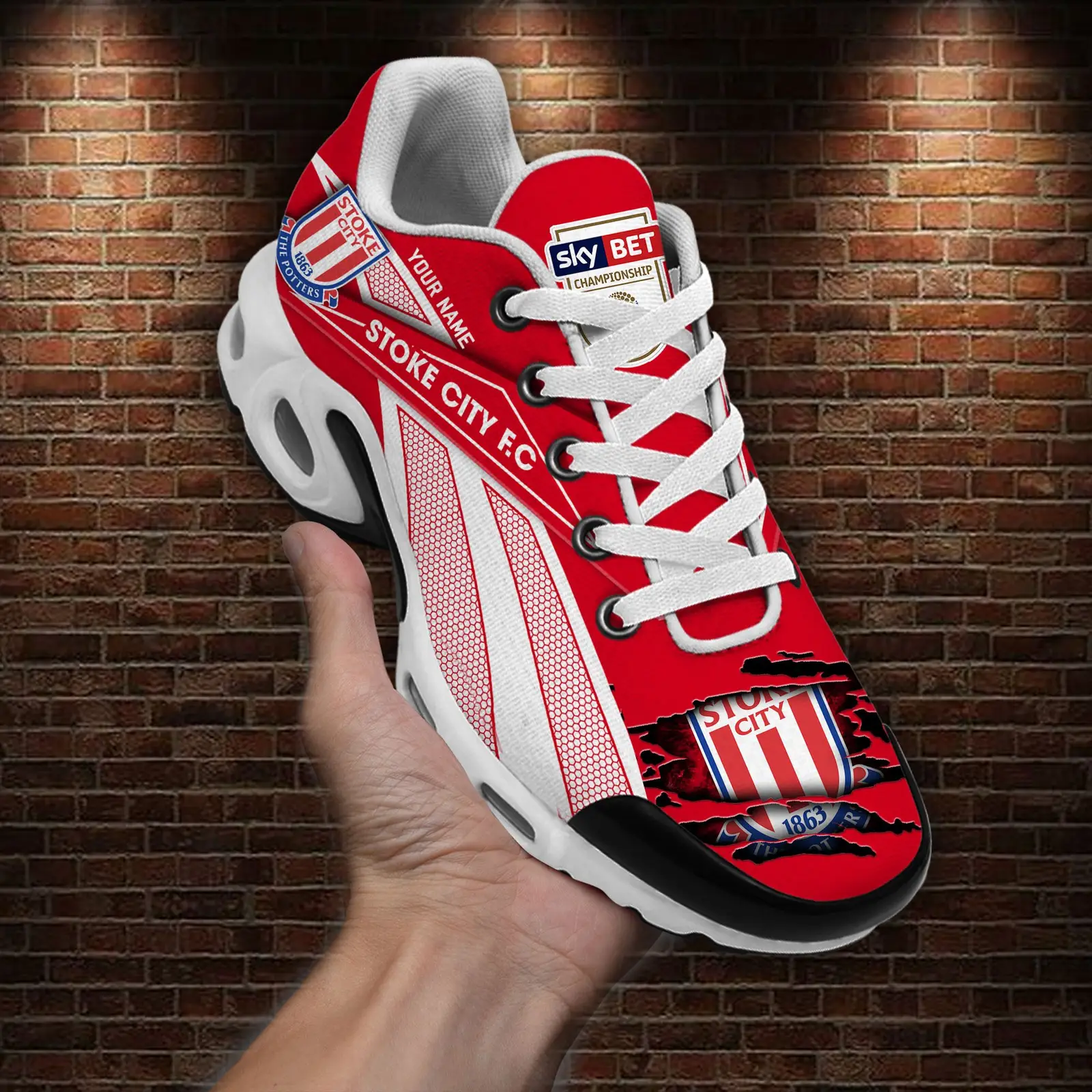 Stoke City F.C Air Max Plus Shoes Sneakers For Men And Women