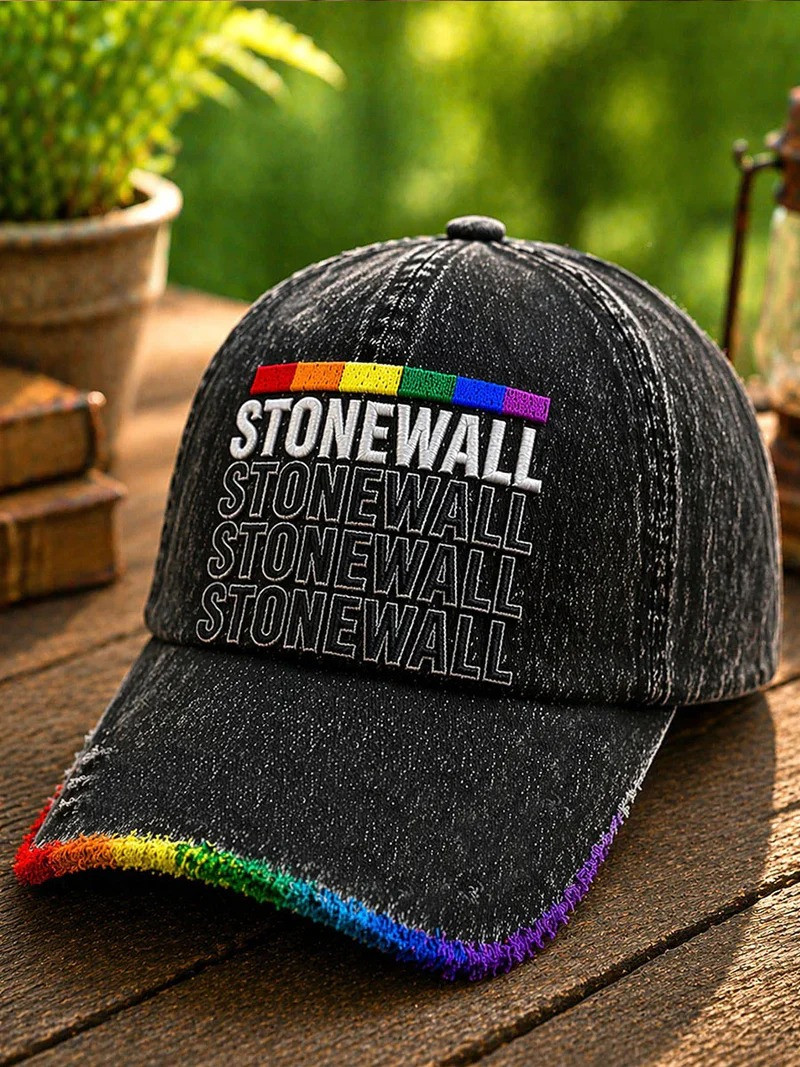 Stonewall Pride Baseball Cap Vintage LGBTQ History Statement Accessory Hat Gift Ideas