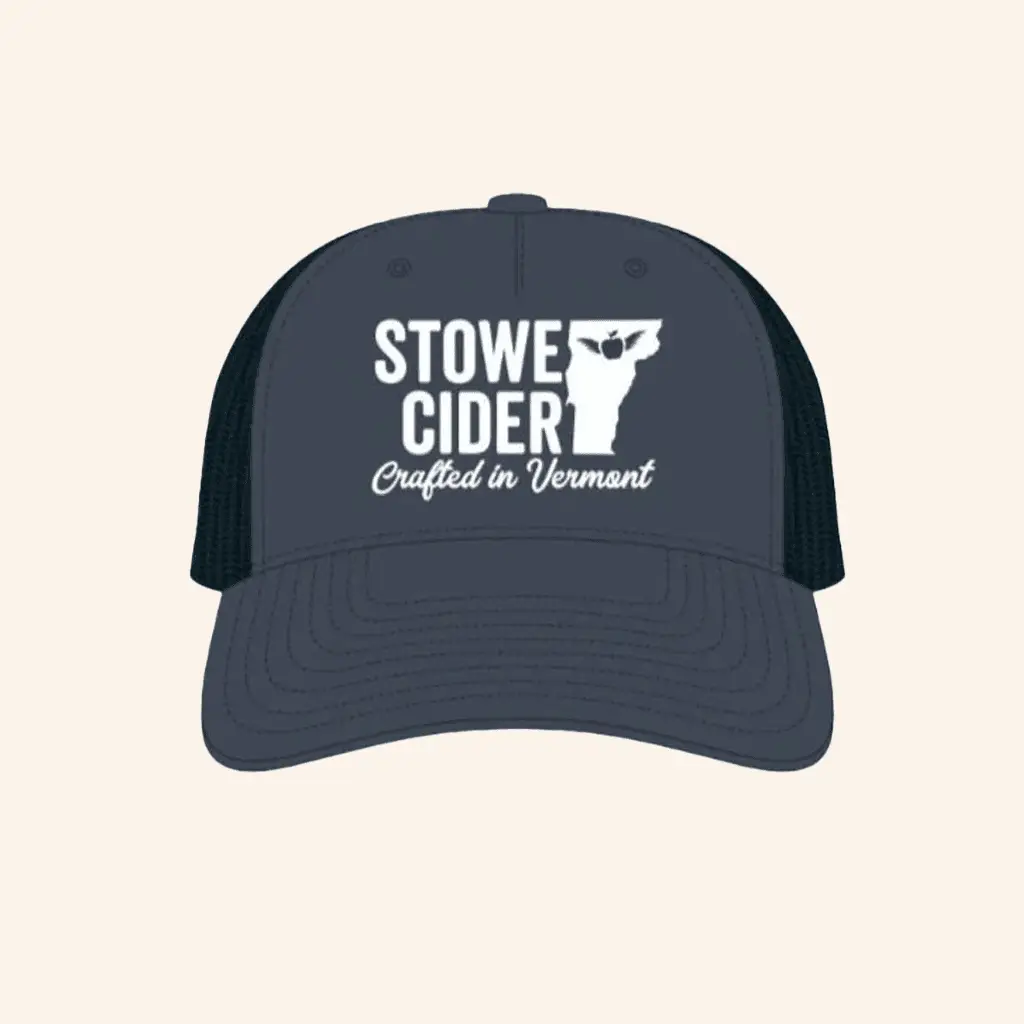 Stowe Cider Merch Stowe Cider Navy Trucker Hat Gifts For Dudes -WearandDecor