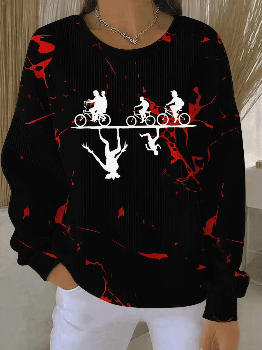 Stranger Things Merch 2025 Sweatshirt Welcome To the Upside Down Stranger Things Apparel Gifts
