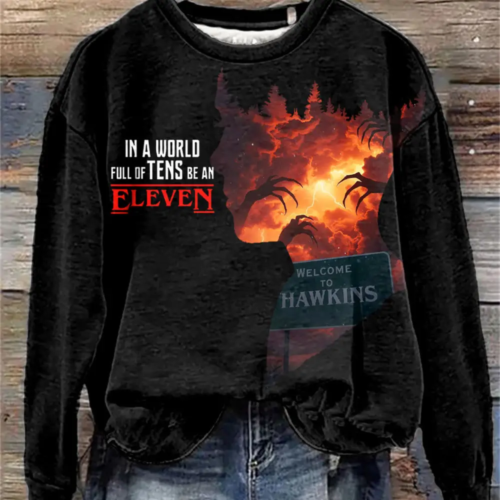 Stranger Things Merch Eleven Sweatshirt Welcome To Hawkins Stranger Things Clothing Gift Ideas Stranger Things Merch Eleven Sweatshirt Welcome To Hawkins Stranger Things Clothing Gift Ideas - Image 1