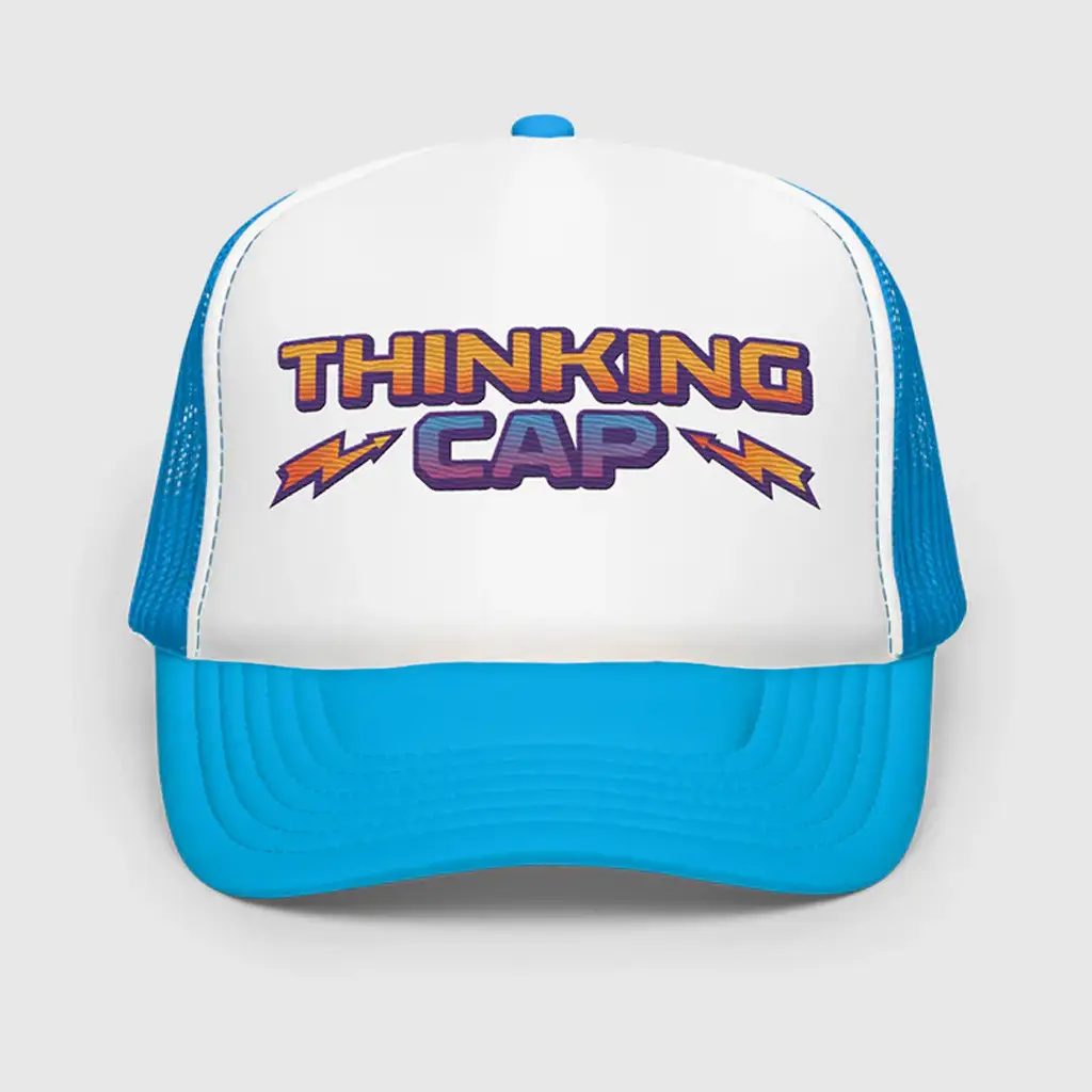 Stranger Things Merch Stranger Things Dustin's Thinking Trucker Hat Christmas Gifts For Guys