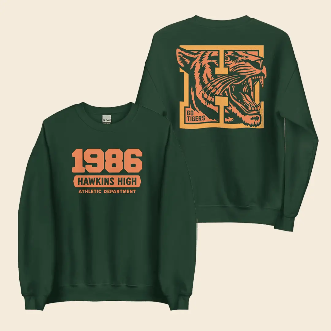 Stranger Things Sweatshirt Hawkins High 1986 ST Merch Gift for Teens