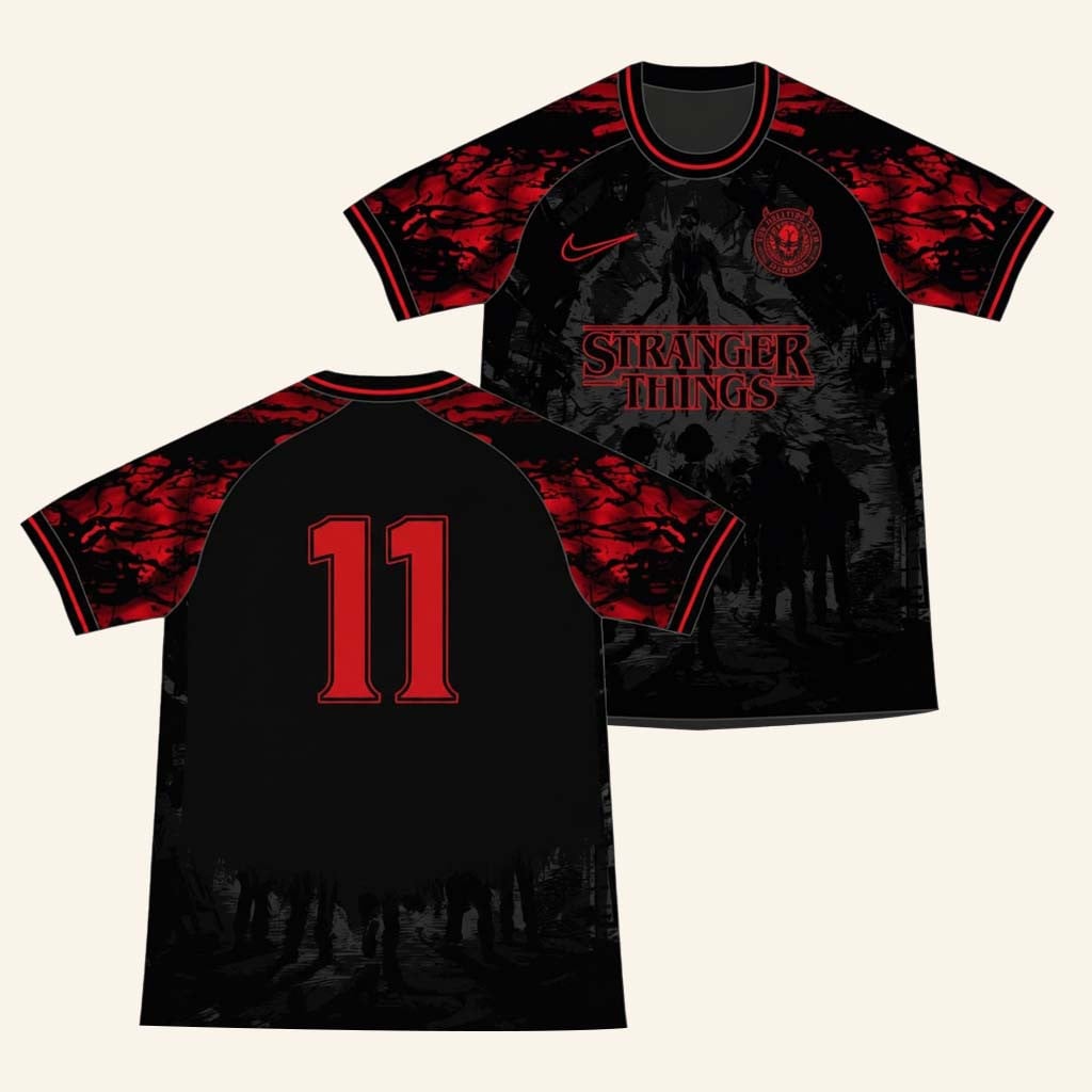 Stranger Things The Hellfire Club Football Jersey Stranger Things Merch Gifts For Fans - WearandDecor