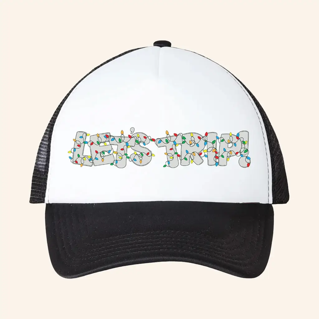 Sturniolo Triplets Merch Let's Trip Lights Trucker Hat Christmas Gifts For Boyfriend