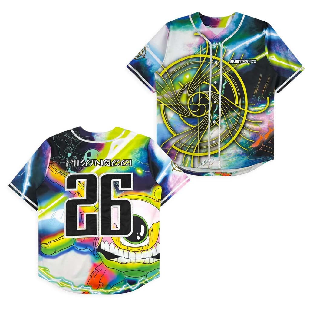 Subtronics Merch Fibonacci X Aaron Brooks Baseball Jersey Subtronics Apparel Brother Gifts