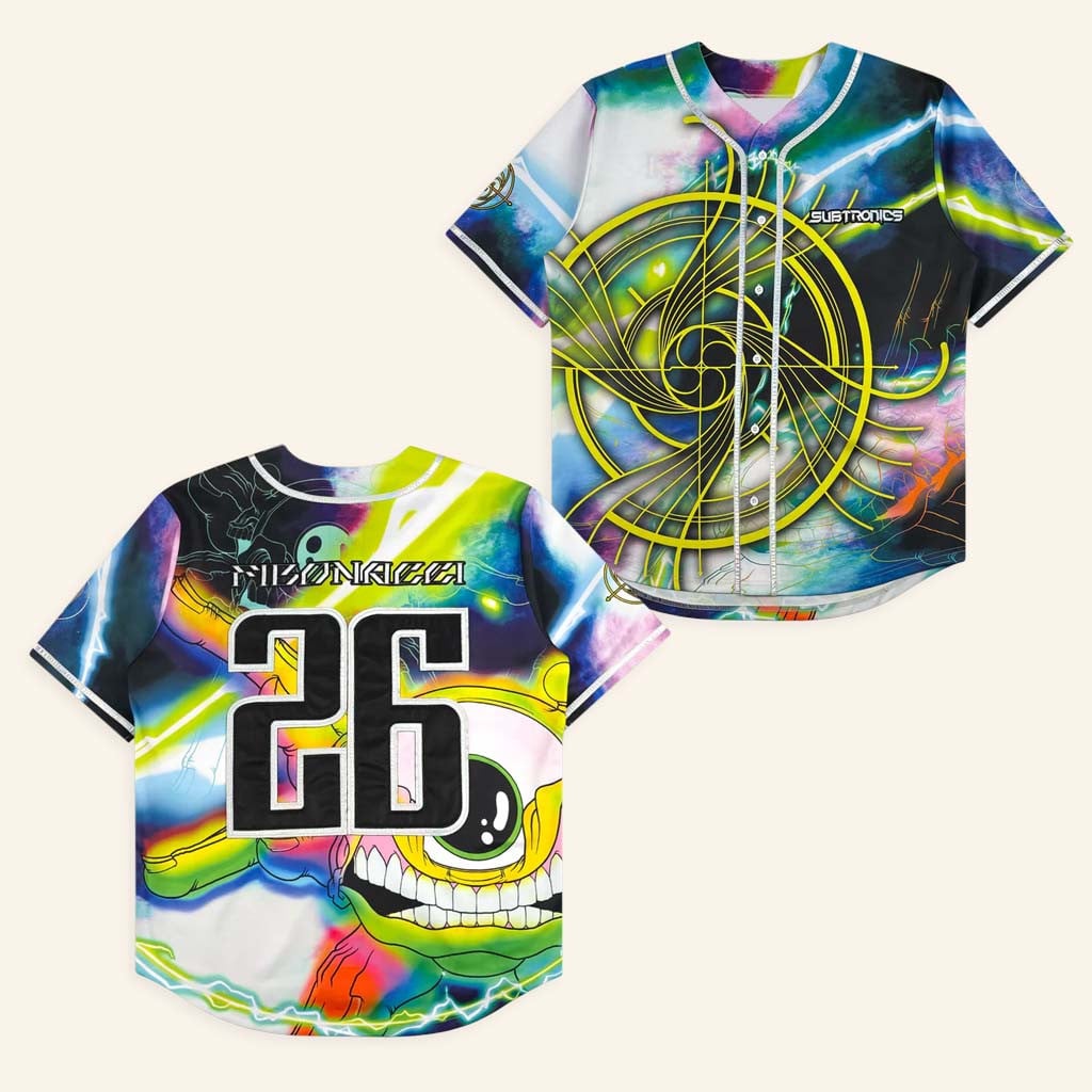 Subtronics Merch Fibonacci X Aaron Brooks Baseball Jersey Subtronics Apparel Brother Gifts - WearandDecor