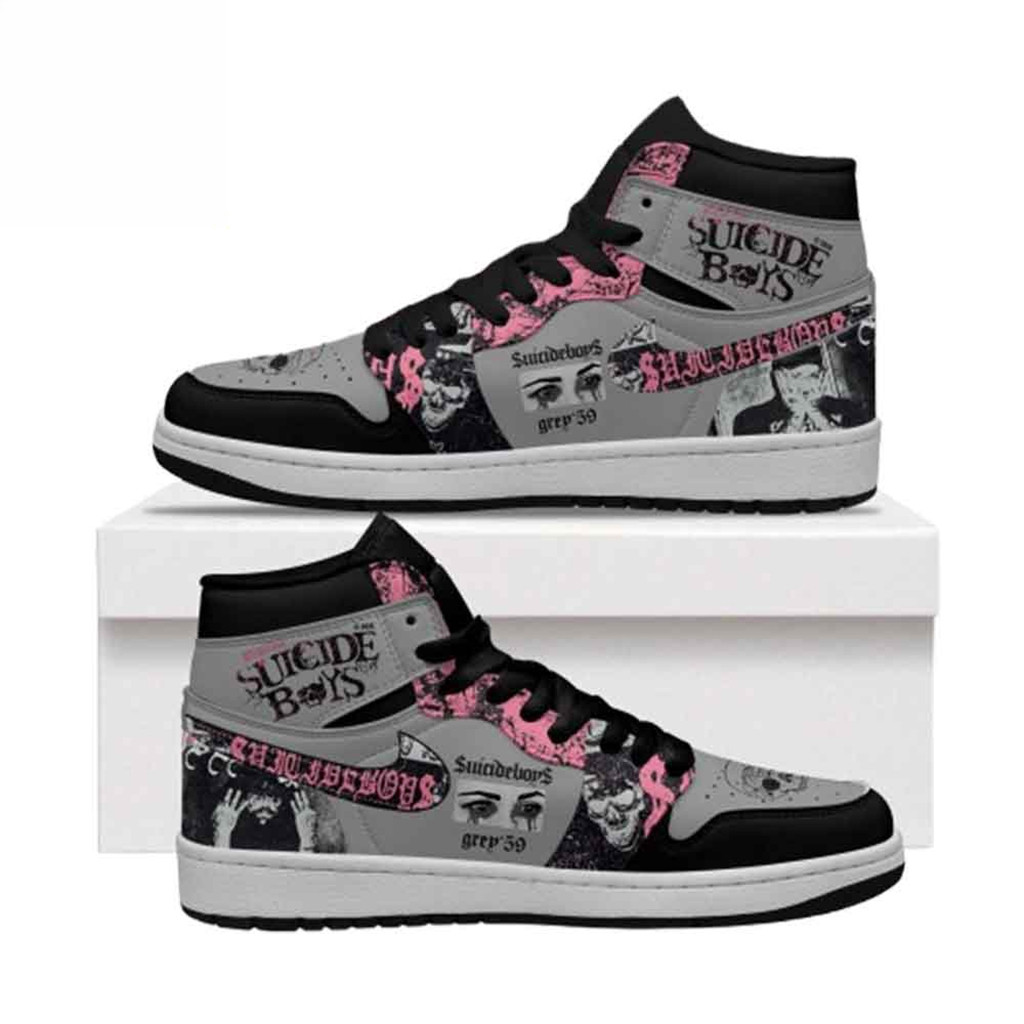 SuicideboyS Grey Day 2026 Tour High Top Air Jordan 1 Sneakers Shoes SuicideboyS Merch Fan Gifts