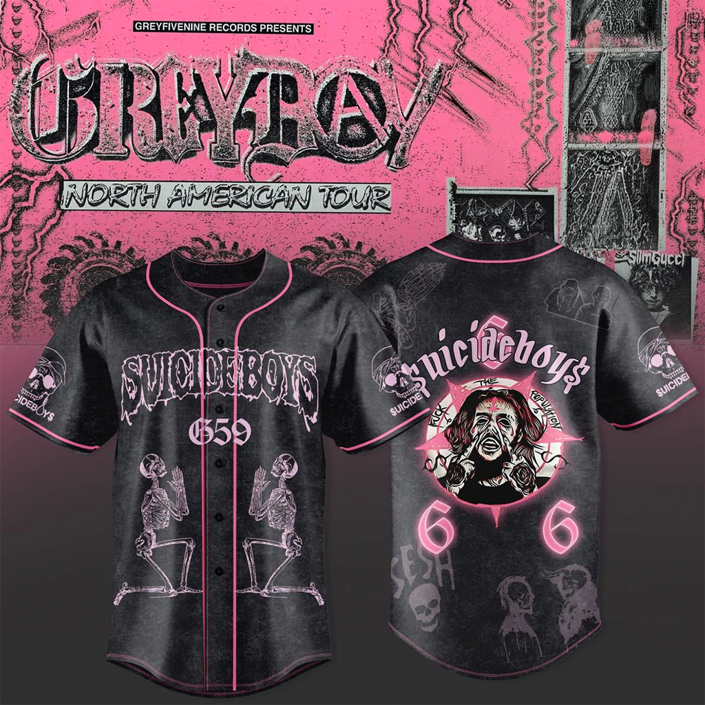 SuicideboyS Grey Day Tour 2026 Baseball Jersey Greyday Merch Gifts For Hip Hop Lovers