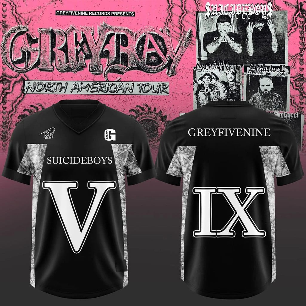 SuicideboyS Grey Day Tour 2026 Special Football Jersey SuicideboyS Merch Gifts For Hip Hop Fan