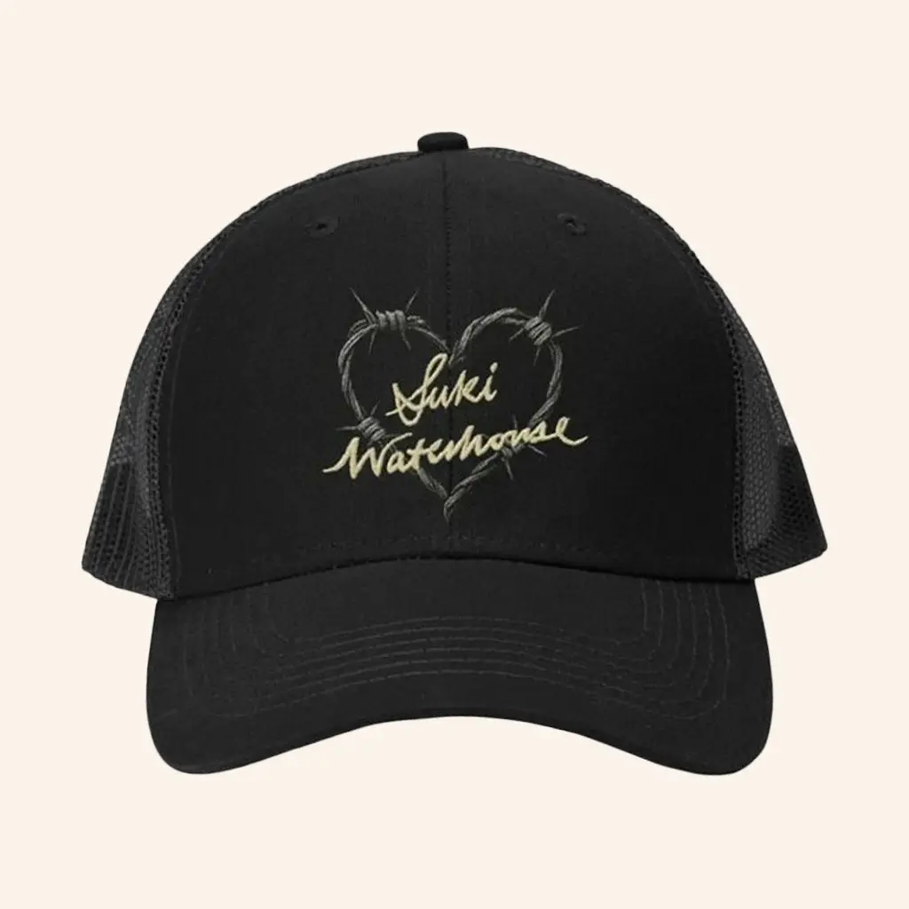 Suki Waterhouse Merch Suki Waterhouse Tour 2025 Embroidered Trucker Hat Gifts For Her - Wear&Decor