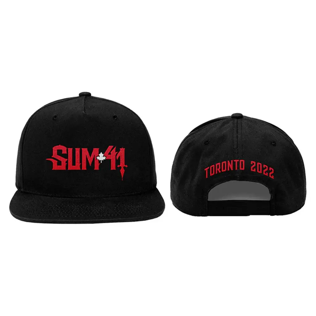 SUM 41 Merch Embroidered Canada 2022 Maple Toronto Snapback Hat Birthday Gifts For Rock Lovers -WearandDecor