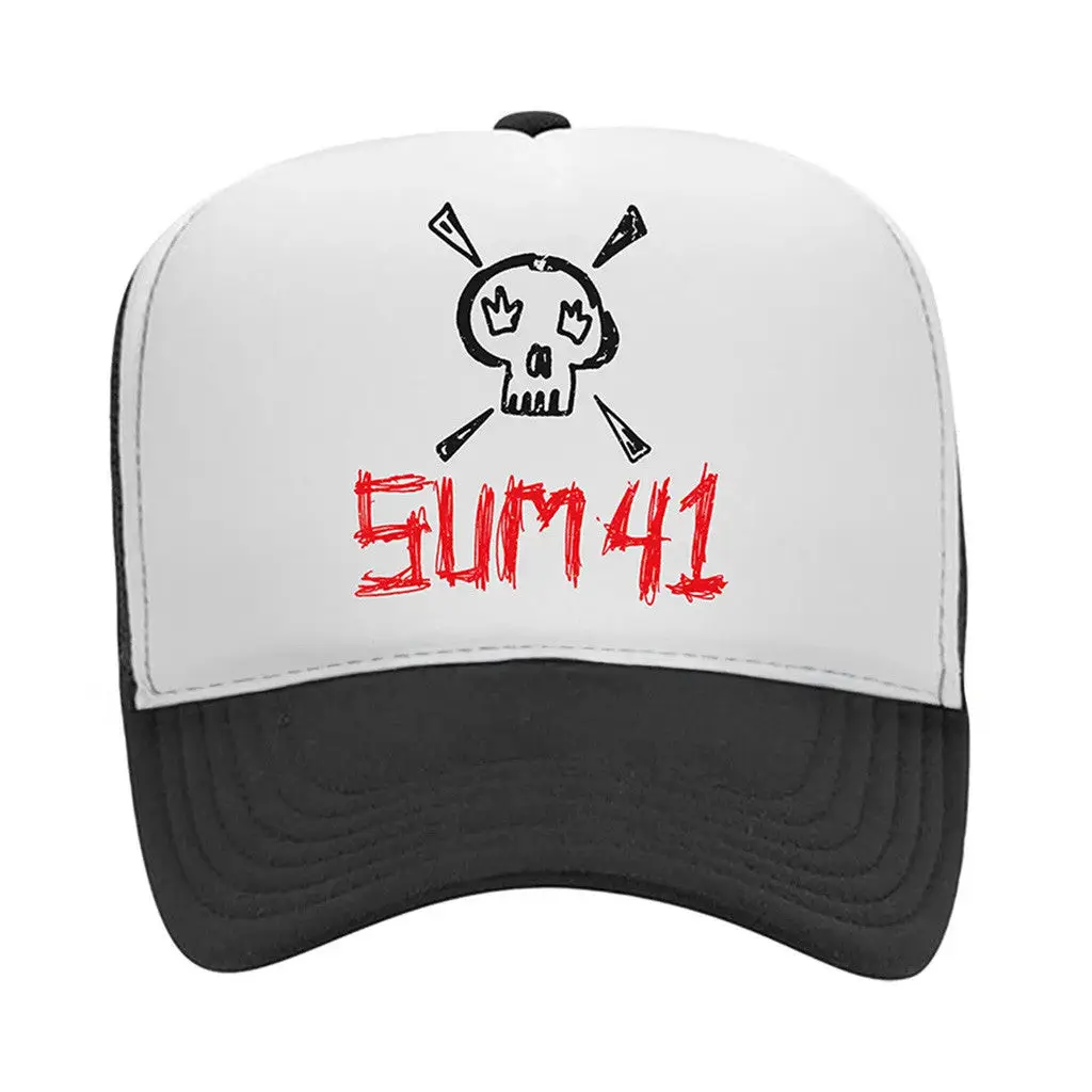 Sum41 Merch Sketch Logo Trucker Hat Present For Husband -WearandDecor