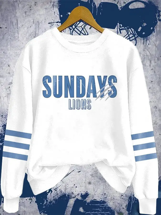Sunday Detroit Lions Sweatshirt Game Day Merch Unique Football Gifts For Detroit Lions Fans
