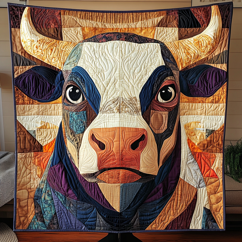 Sunset Herd Quilted Blanket Cute Bedroom Ideas Gift Ideas For Cow Lovers Sunset Herd Quilted Blanket Cute Bedroom Ideas Gift Ideas For Cow Lovers - Image 1