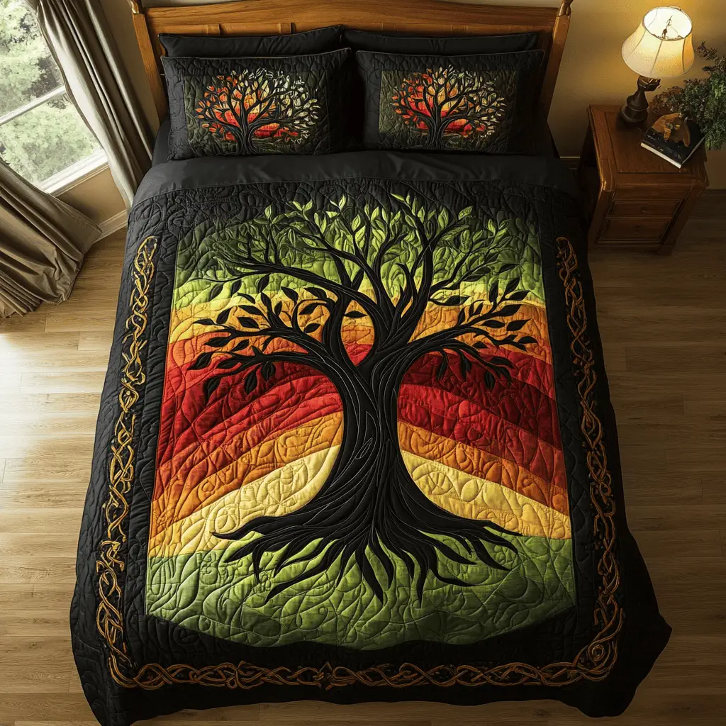 Sunset Serenity Duvet Cover Set Quilt Bedding Set Bedspread St Patricks Day Gifts Ideas