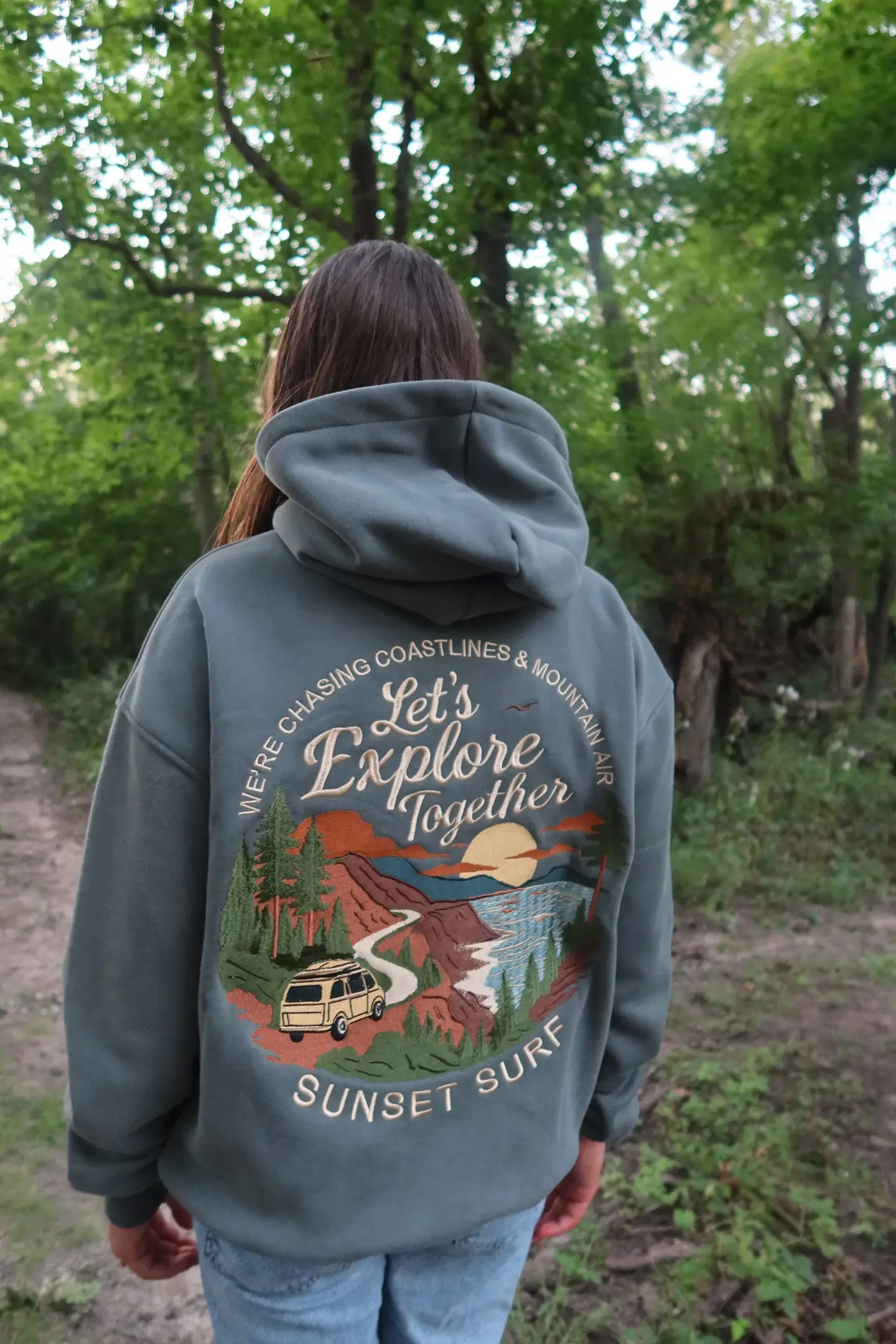 Sunset Surf Hoodie Coastal Explore Hoodie Best Gifts For Beach Goers For Her