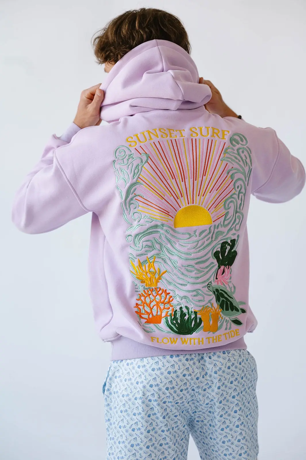 Sunset Surf Hoodie Under The Sea Hoodie Sunset Surf Apparel Beach Related Gifts