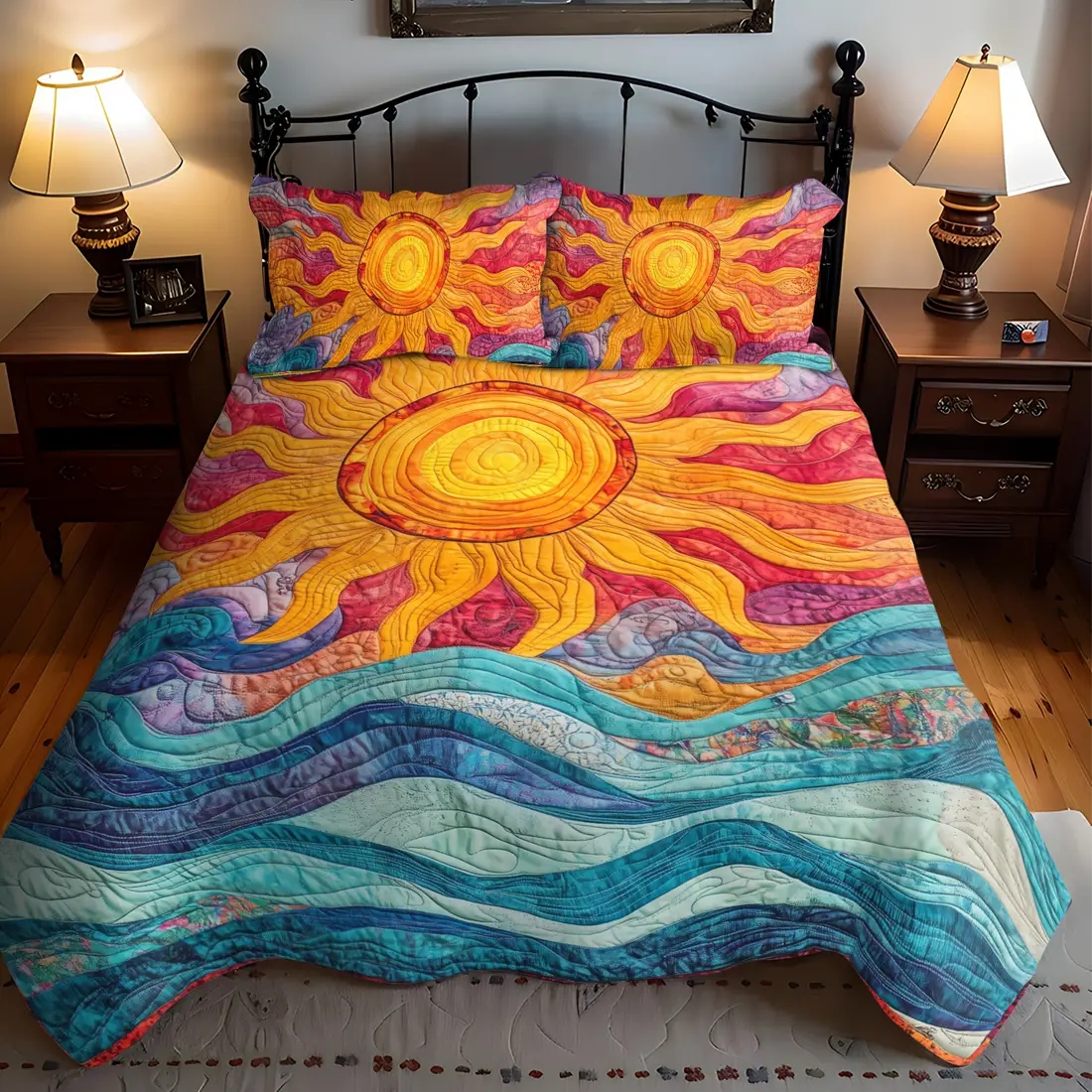 Sunshine Parade Quilt Bedding Set Summer Vibe Duvet Covers Mother's Day Gift For Daughter Sunshine Parade Quilt Bedding Set Summer Vibe Duvet Covers Mother's Day Gift For Daughter - Image 1