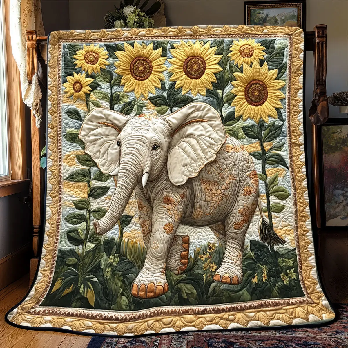 Suower Elephant Quilt Blankets Best Throw Blanket Mother'S Day Gift For Daughter From Mom Suower Elephant Quilt Blankets Best Throw Blanket Mother'S Day Gift For Daughter From Mom - Image 1