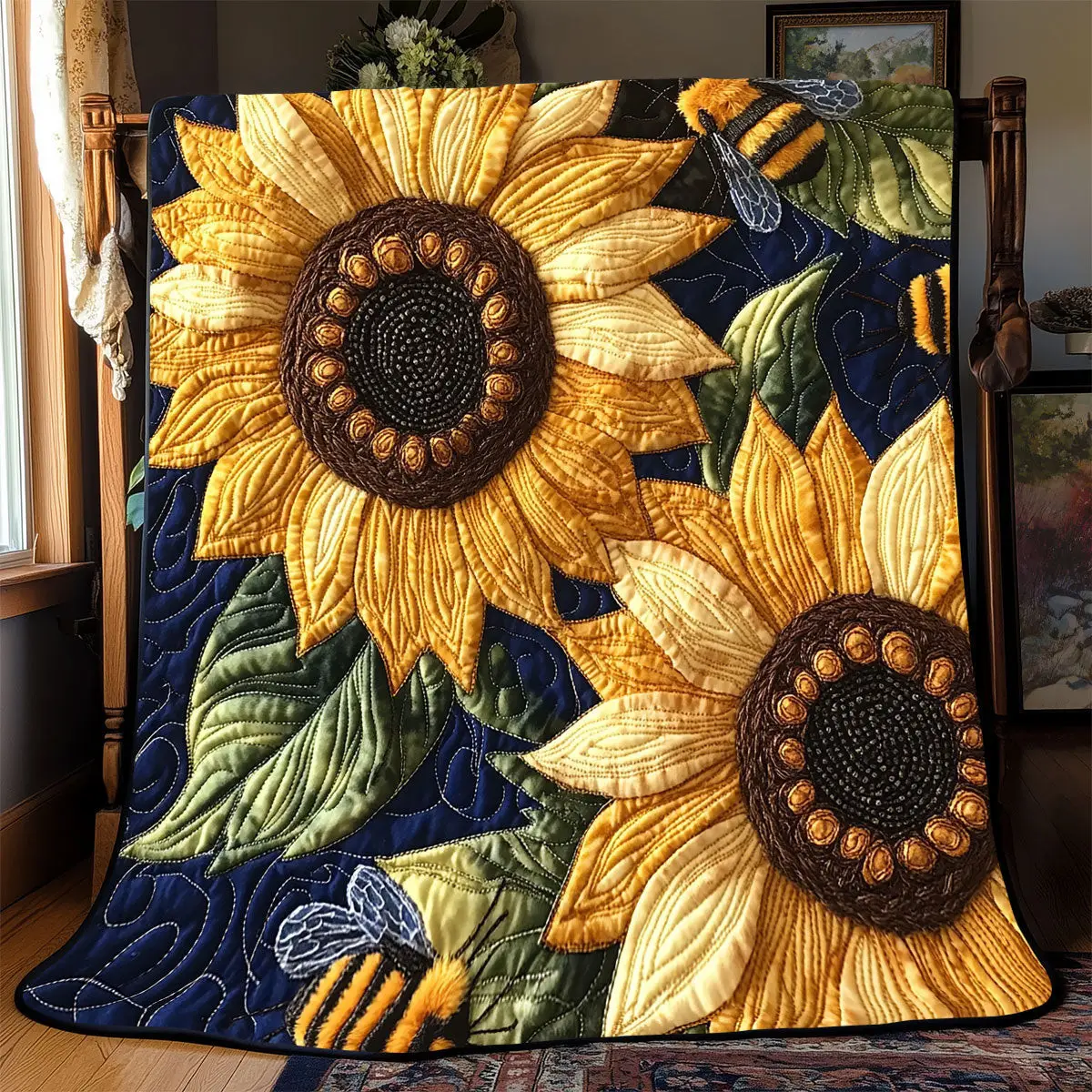 Suower Quilt Blanket For Couch Mother's Day Presents For Grandma