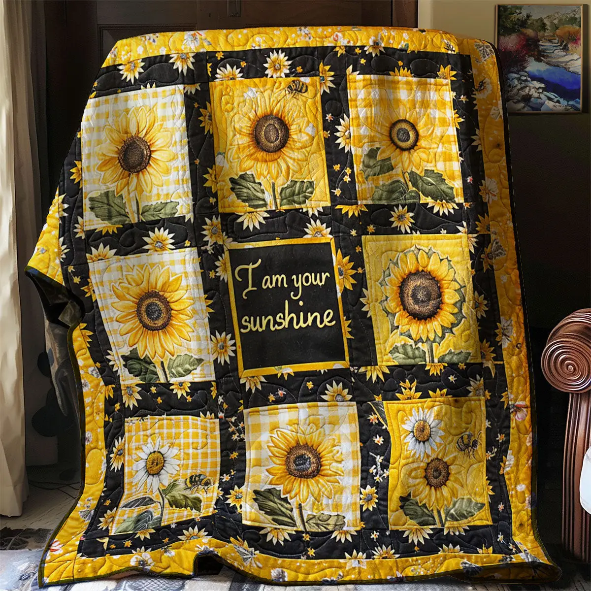 Suower Shine Quilt Throws And Blankets Mothers Day Gift For New Mother