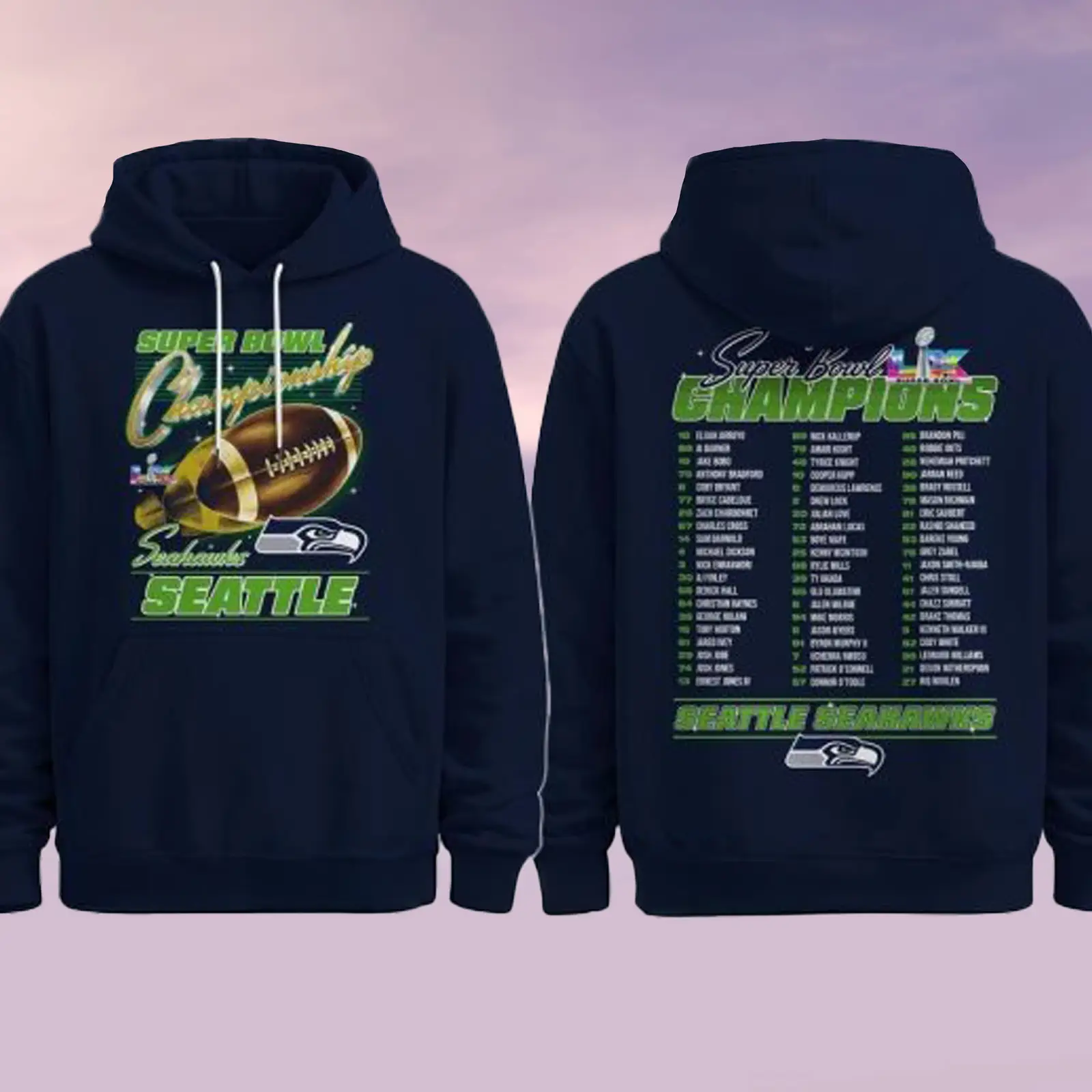 Super Bowl LX Champions Seahawks Hoodie Seattle Seahawks Football Merch Present For Him Her Super Bowl LX Champions Seahawks Hoodie Seattle Seahawks Football Merch Present For Him Her - Image 1