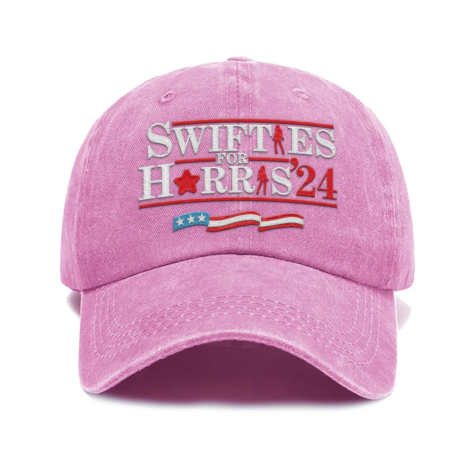 Swifties For Harris 2024 Embroidered Hat I Stand With Kamala For President Hat Swifties Gift