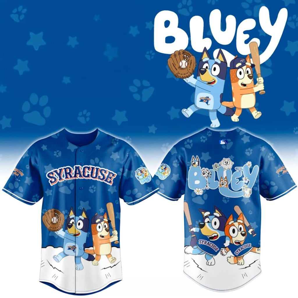 Syracuse Mets Bluey Night Jersey 2026 Syracuse Mets Merch Best Gifts For Baseball Fans