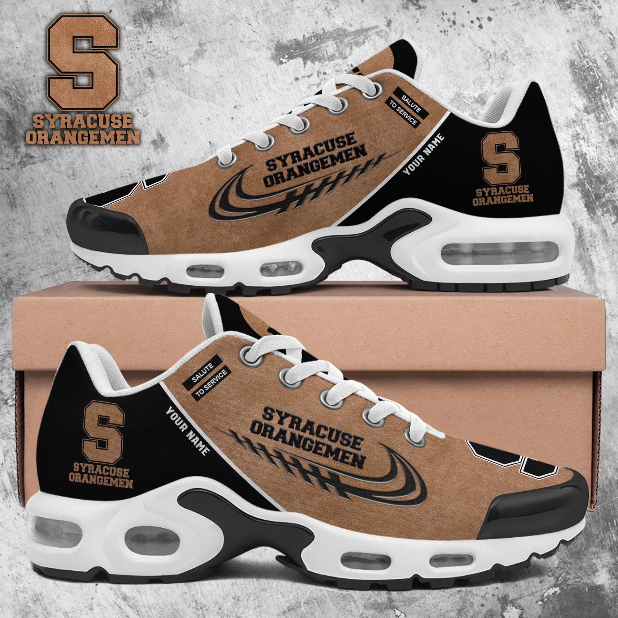 Syracuse Orange Shoes 2026 Version Custom Name, Shoes For Football Fans, Fan Gifts Ph637