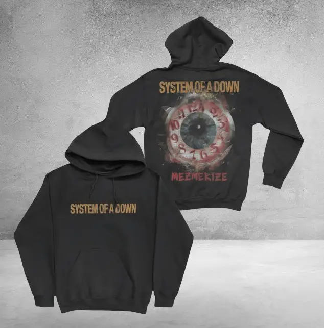System Of A Down Hoodie Mezmerize Shattered Numbers Pullover Gift For Fans System Of A Down Hoodie Mezmerize Shattered Numbers Pullover Gift For Fans - Image 1