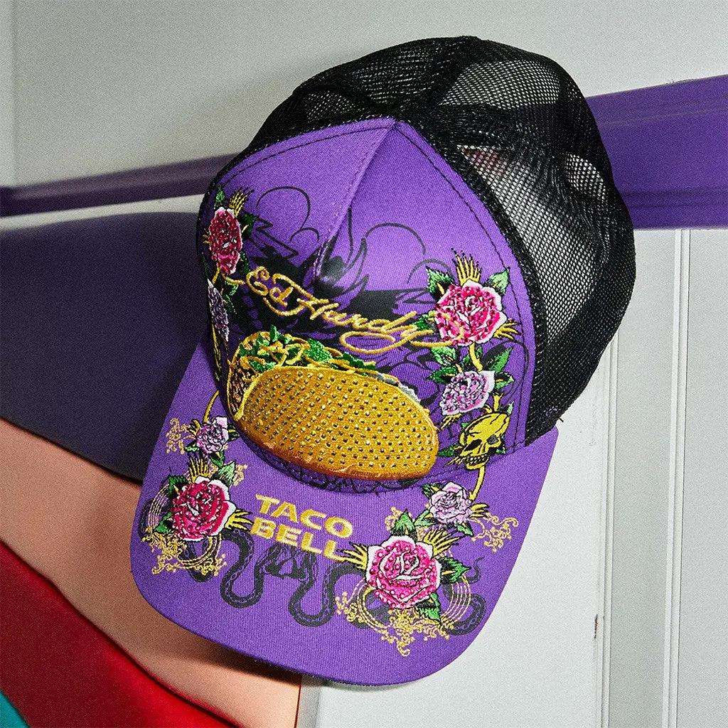Taco Bell Ed Hardy Hat Printed Gift Ideas For Him Her -WearandDecor