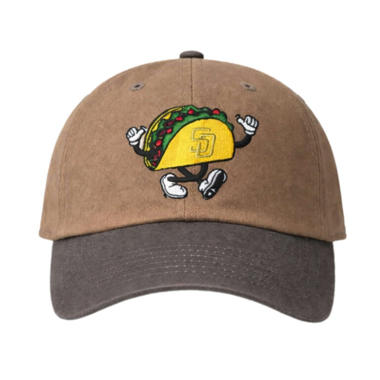 Taco With SD Logo Baseball Cap Character Cartoon Apparel Gift For Team Spirit