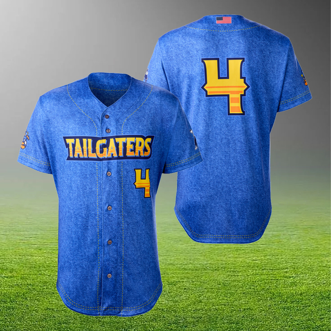 Tailgaters BBCL Jersey Fraud Denim Tailgaters Banana Ball Merch Game Day Wear