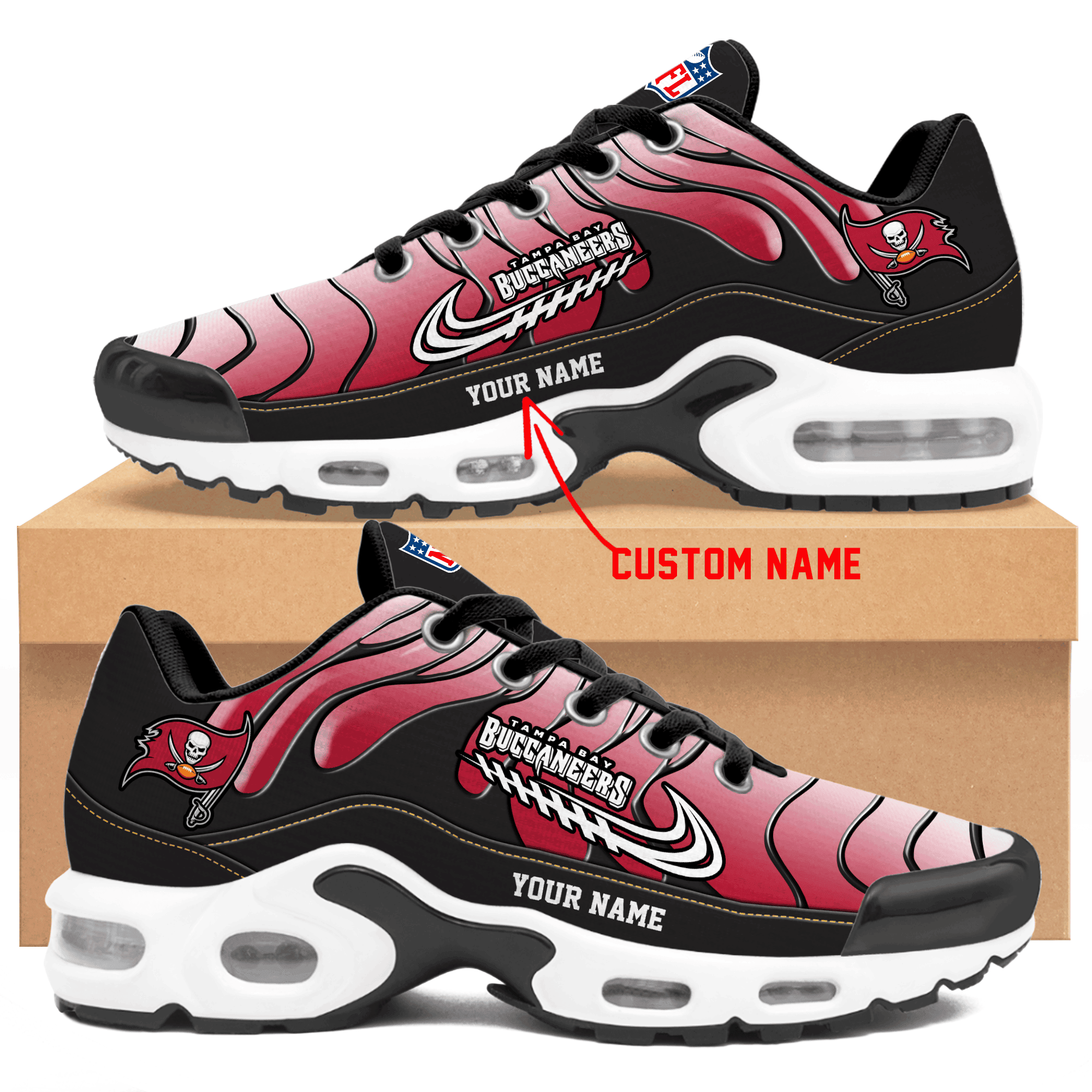 Tampa Bay Buccaneers Personalized Air Max Shoes Td