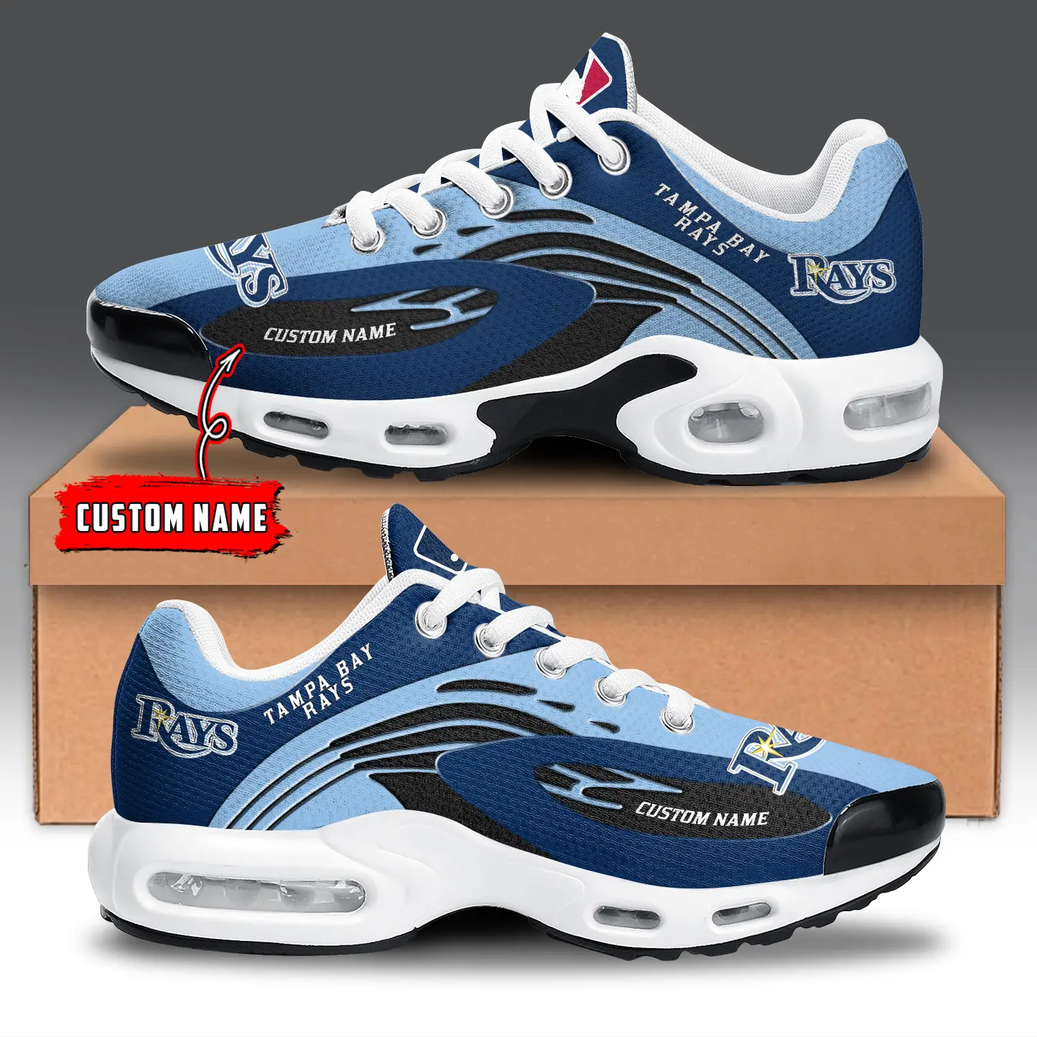 Tampa Bay Rays Air Max Plus Shoes Sneakers For Men And Women Tampa Bay Rays Air Max Plus Shoes Sneakers For Men And Women - Image 1