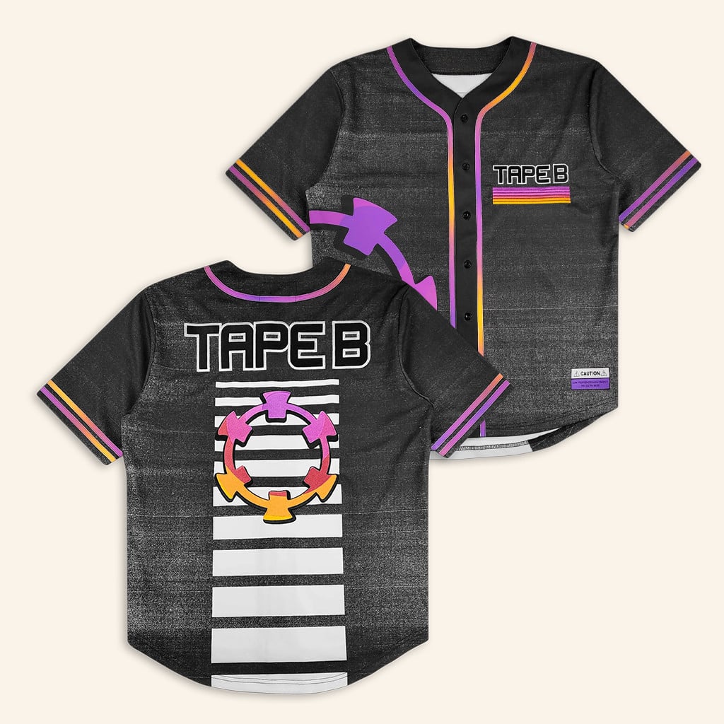 Tape B Merch Tape B High Energy Baseball Jersey Presents For Music Lovers - WearandDecor