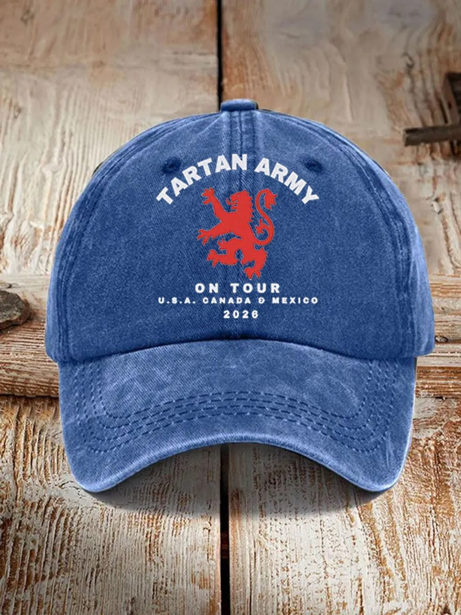 Tartan Army On Tour 2026 Baseball Cap Scotland World Cup Football Hat Best Gifts For Supporters