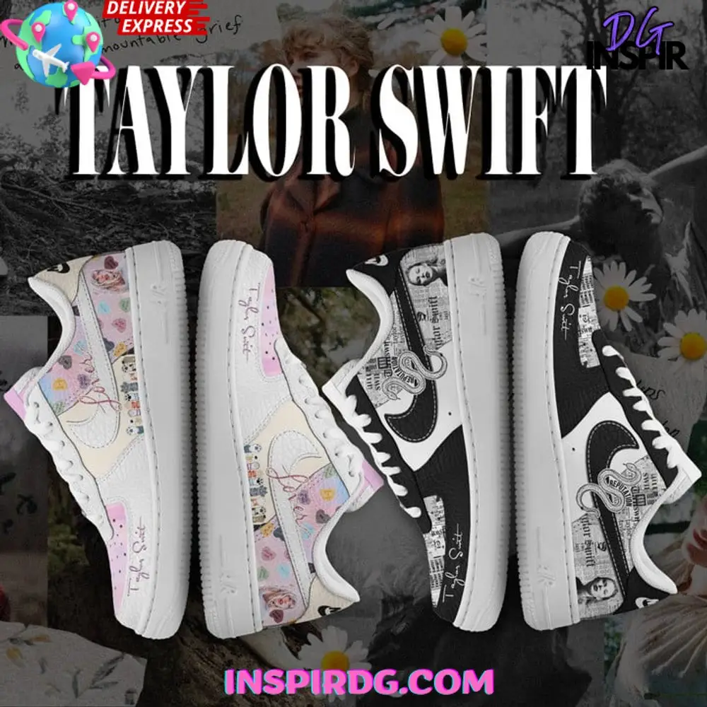 Taylor Swift Reputation and Lover Album Air Force 1 Taylor Swift Reputation and Lover Album Air Force 1 - Image 1