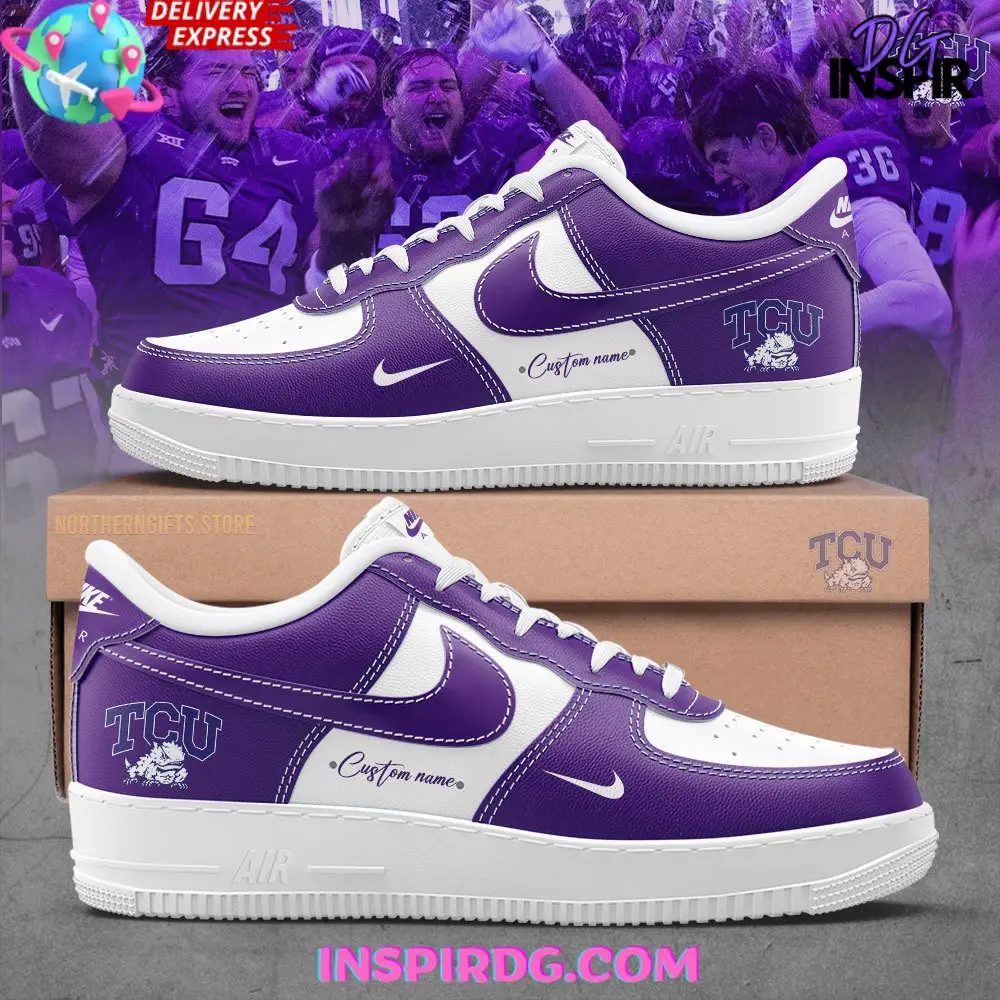 TCU Football Custom Air Force 1 TCU Football Custom Air Force 1 - Image 1
