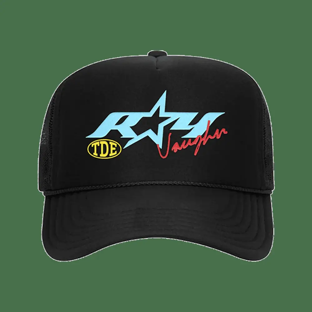 TDE Merch Ray Vaughn Flockers Trucker Hat Top Dawg Entertainment Merch Father's Day Gifts -WearandDecor