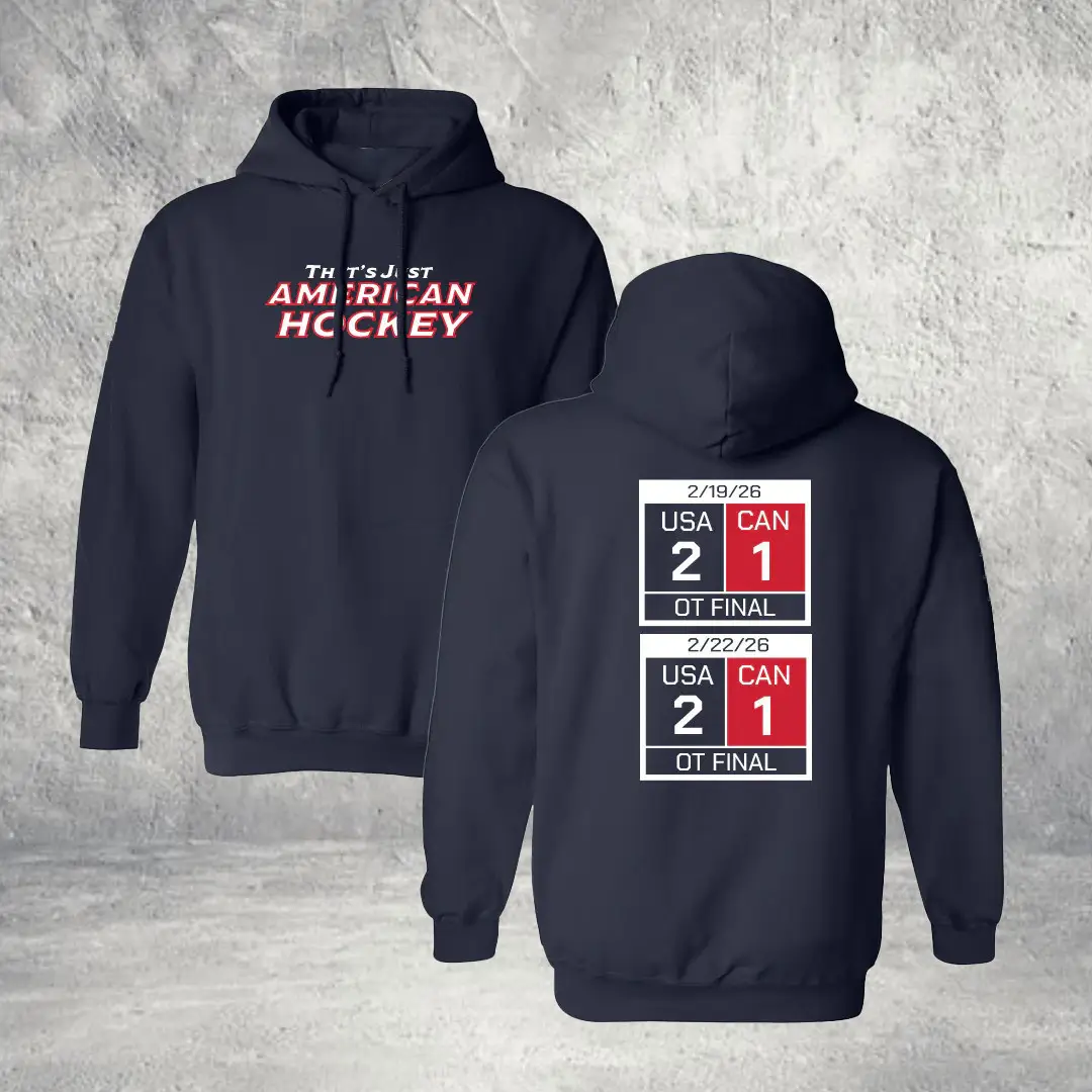 Team America Hockey Scoreboard Hoodie USA Hockey Gold Medal Apparel Husband Gift