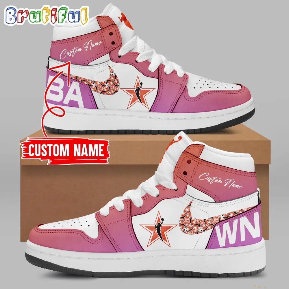 Team USA 2024 WNBA All Star Phoenix Air Jordan 1 Hightop Shoes Team USA 2024 WNBA All Star Phoenix Air Jordan 1 Hightop Shoes - Image 1