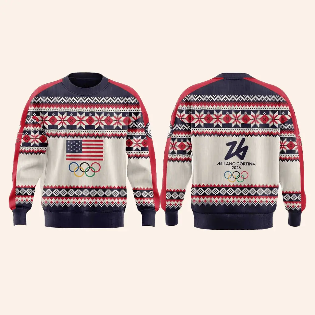 Team USA 2026 Olympic Milano Cortina Sweatshirt Winter Games Team USA Merch Present For Fans