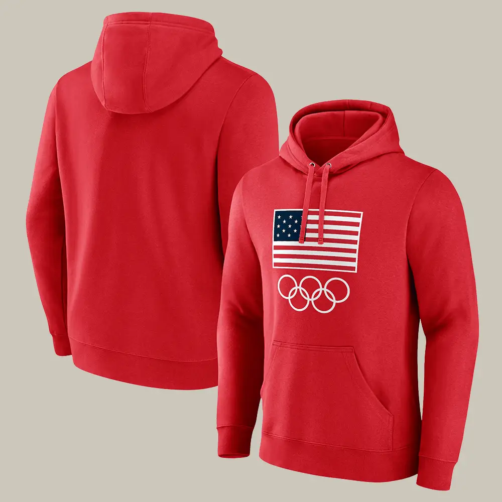 Team USA 2026 Olympics Hoodie Milano Cortina 2026 Hooded Sweatshirt Fan Gear Team USA 2026 Olympics Hoodie Milano Cortina 2026 Hooded Sweatshirt Fan Gear - Image 1