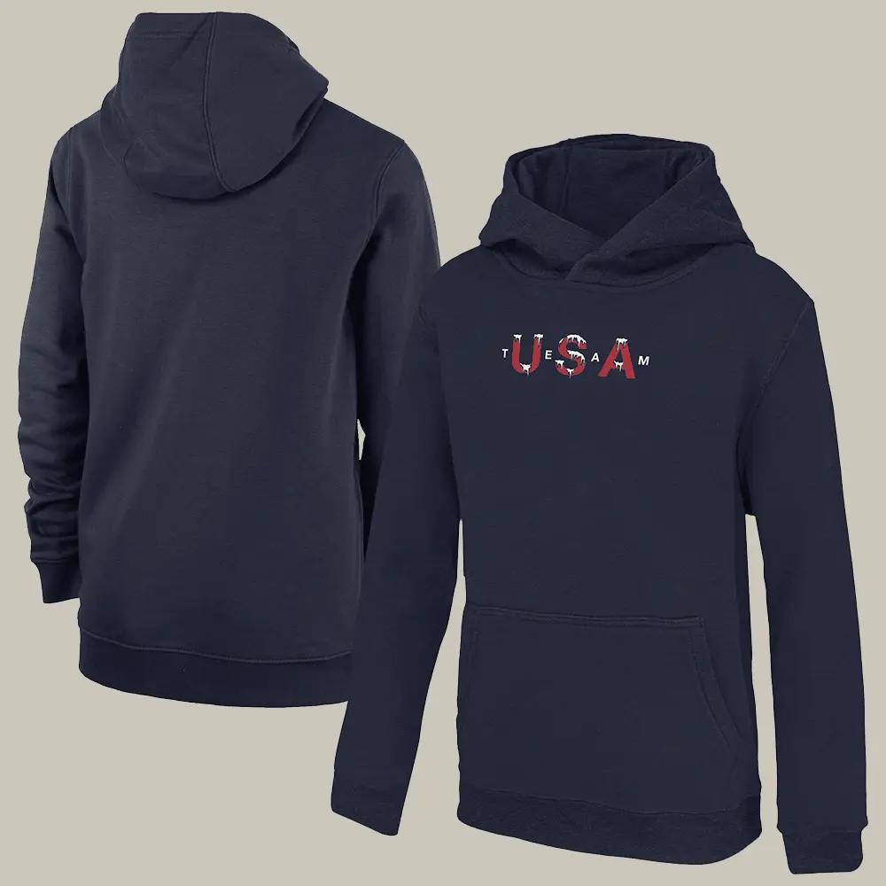 Team USA 2026 Winter Games Hoodie Milano Cortina 2026 Olympic Hooded Sweatshirt Fan Gear Team USA 2026 Winter Games Hoodie Milano Cortina 2026 Olympic Hooded Sweatshirt Fan Gear - Image 1