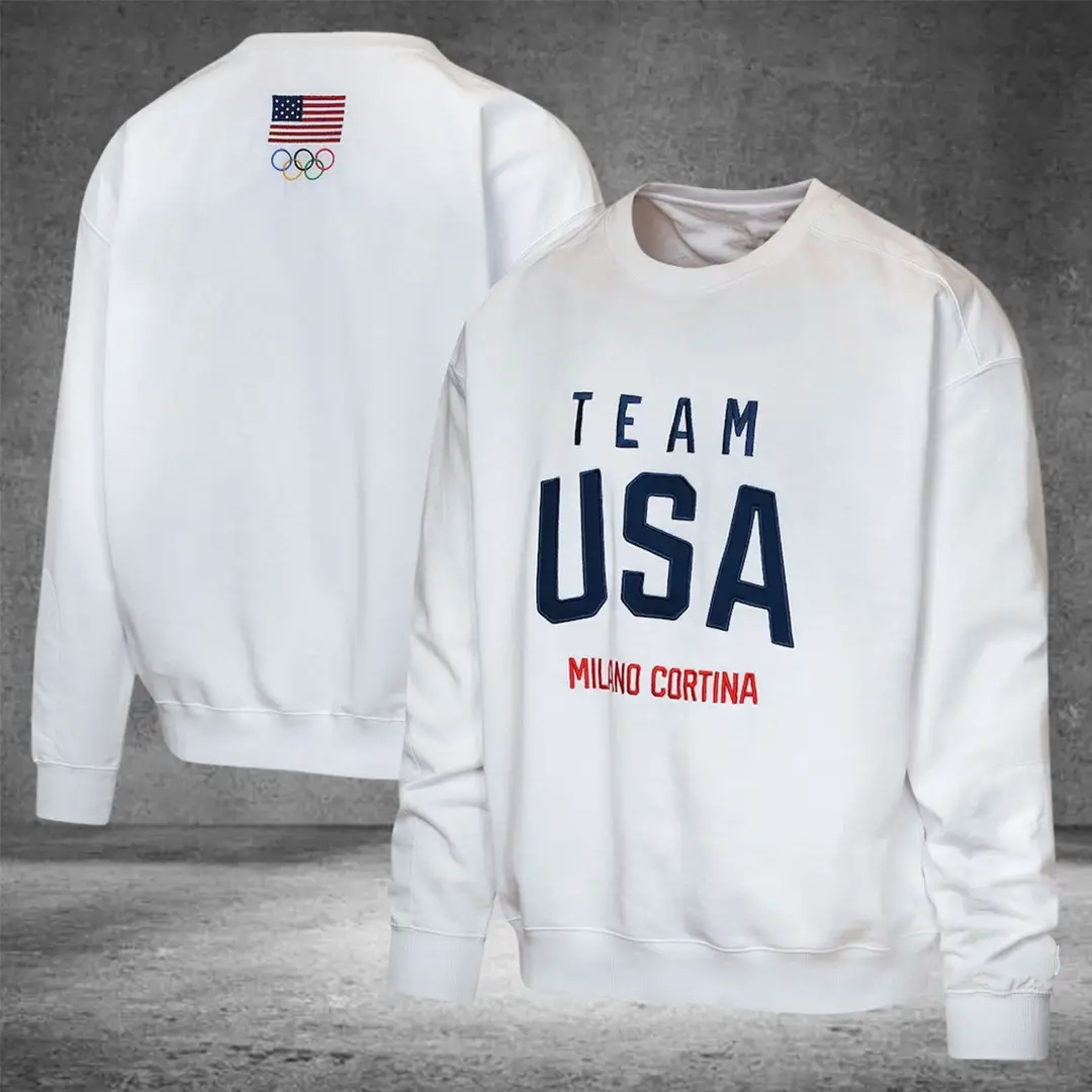 Team USA 2026 Winter Olympics Milano Cortina Sweatshirt Olympic Theme Outfit
